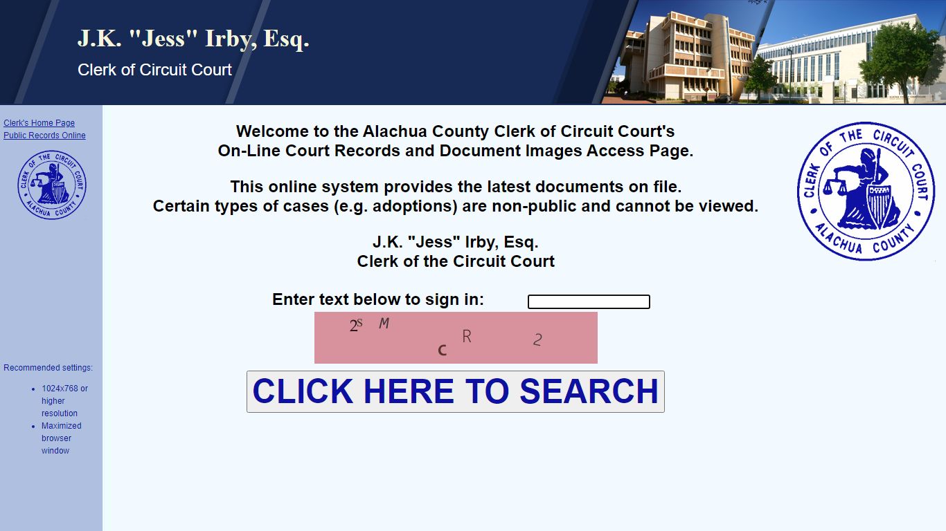 Court Records - Alachua County